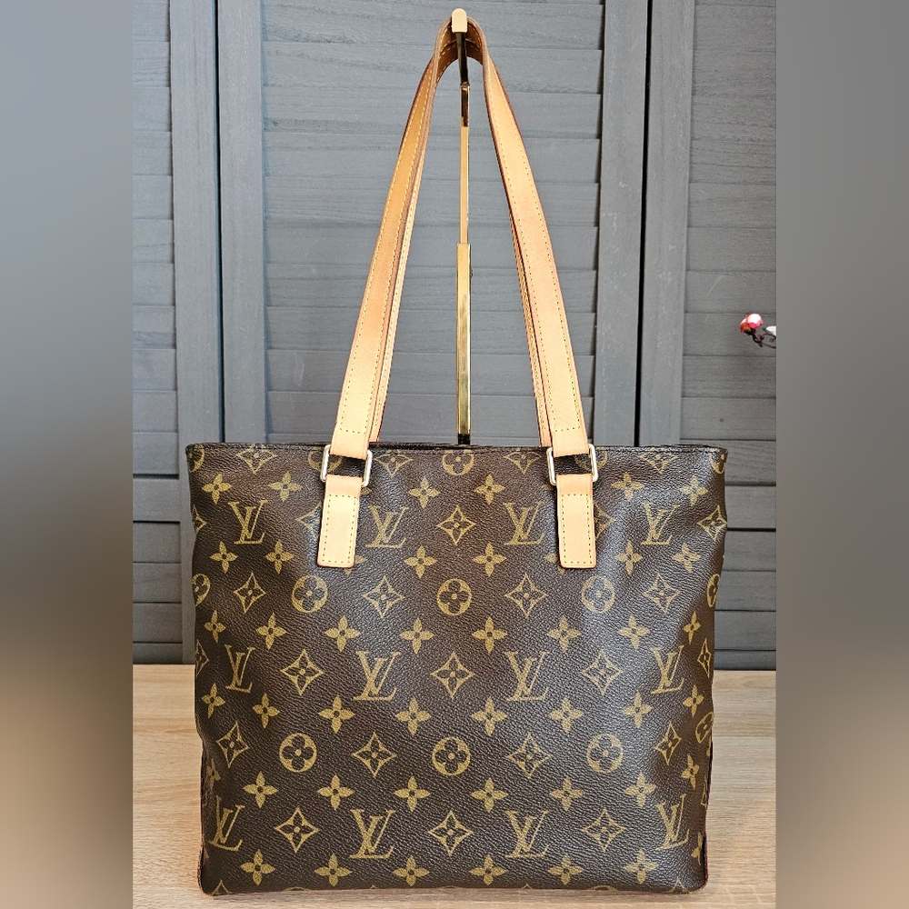 Authentic LOUIS VUITTON Monogram Cabas Piano Shoulder Bag